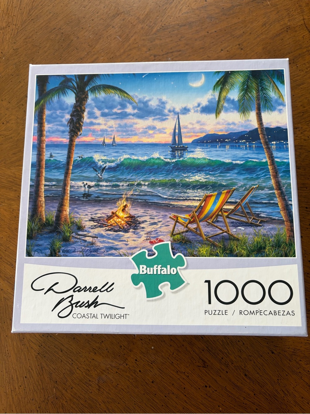 Buffalo Style, Darrell Bush Coastal Twilight Beach Puzzle - 1000 Pieces